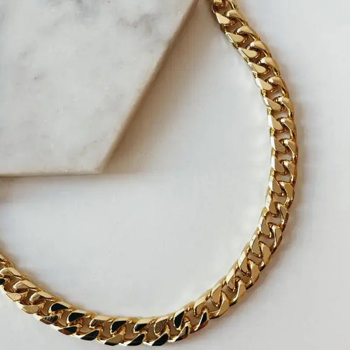 18k GF Curb Link Chain- 16in