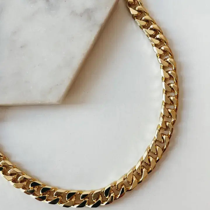 18k GF Curb Link Chain- 16in