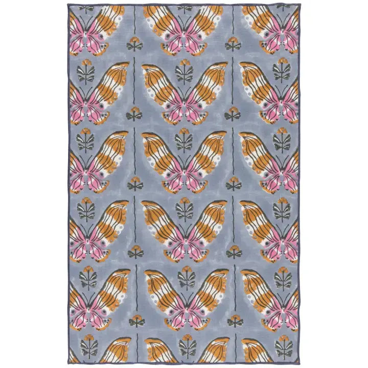 Aurora Block Print Dishtowel