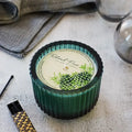 Roland Pine 6oz Forest Green Ribbed Glass