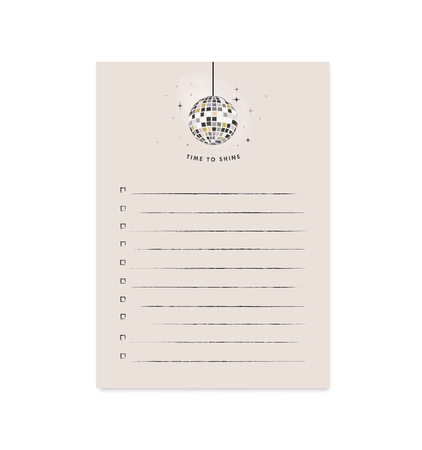 Disco Ball Notepad