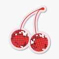 Disco Cherries Vinyl Sticker