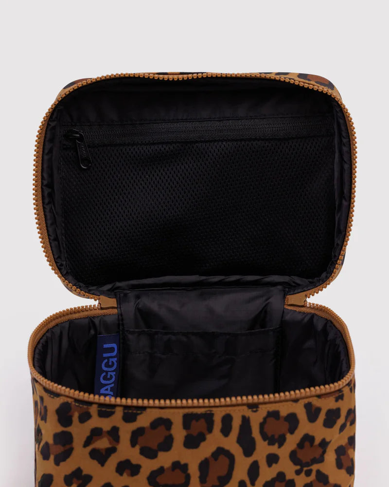 Large Cosmetic Case- Leopard