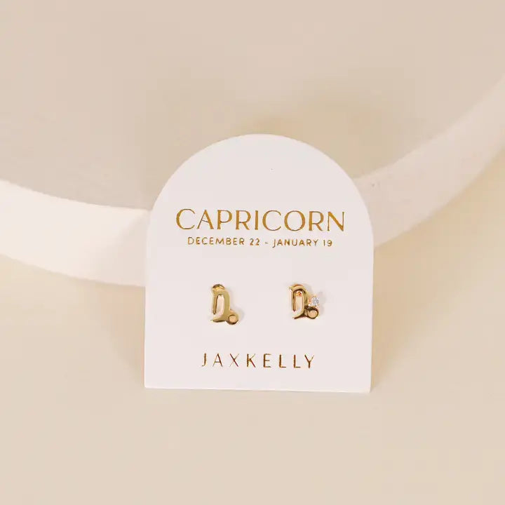 Zodiac Earrings - Capricorn