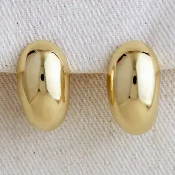 18k GF Dome Earrings