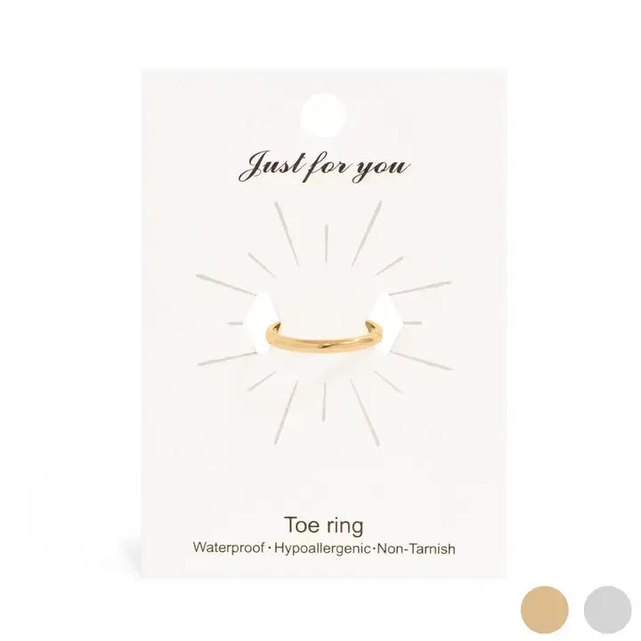 18K Gold Pvd Minimalist Toe Ring
