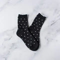 Always Lovely Socks - Black/White Heart