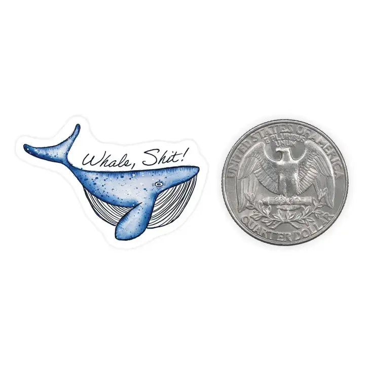 Mini Sticker- Whale Shit