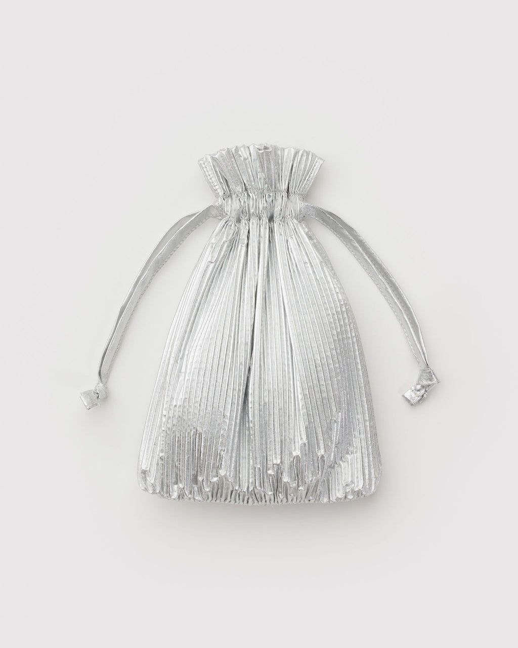 Pleated Baggu - Chrome Metallic