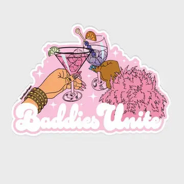 Baddies Unite Girl Power Sticker
