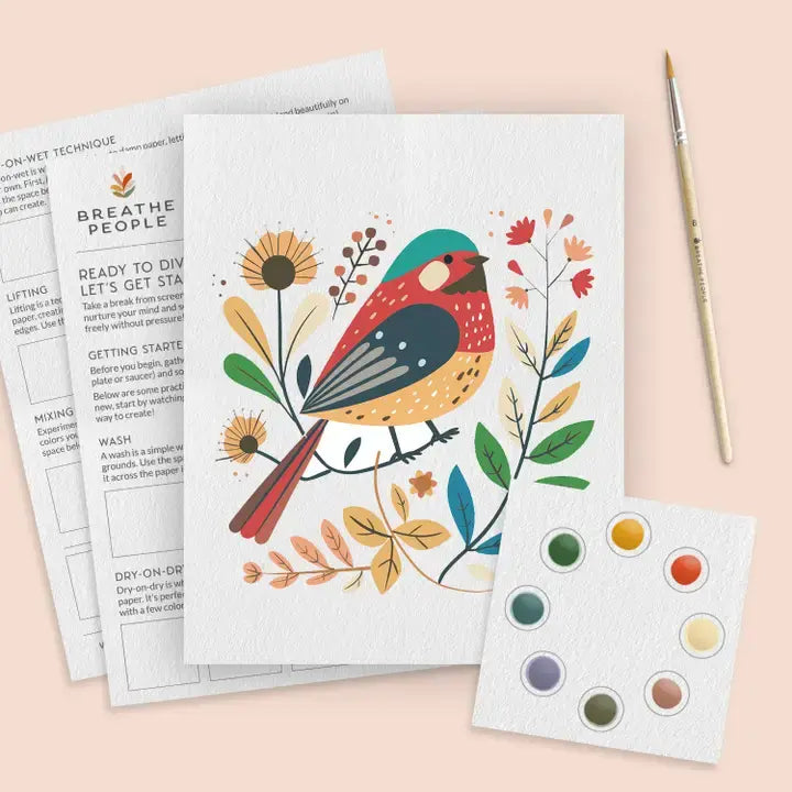 Sweet Bird Watercolor Paint Set