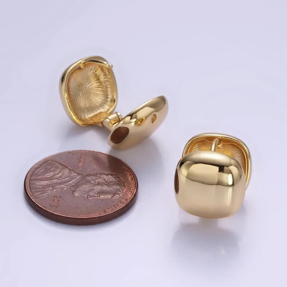 12mm Chubby Square Huggie