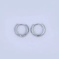 Mini Huggies 13mm- Silver