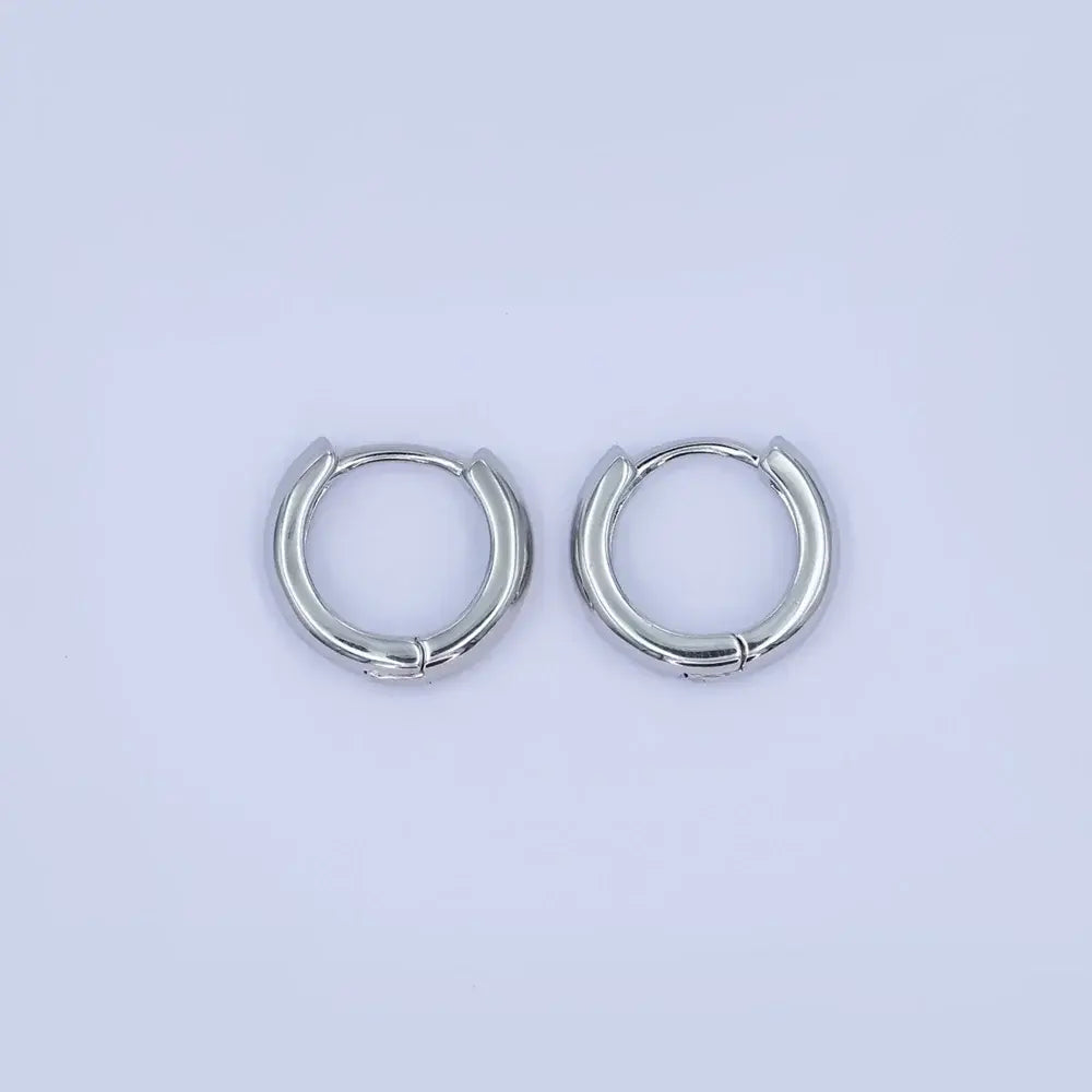 Mini Huggies 13mm- Silver