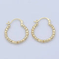 GF Geometric Beaded Bubble Latch Hoop