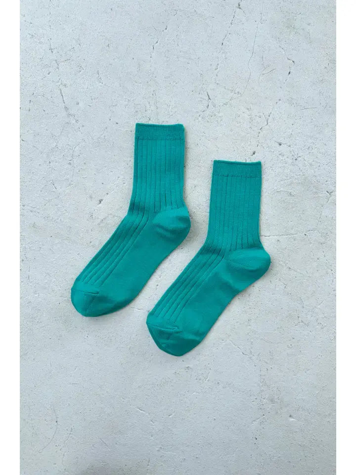 Her Socks- Turquoise