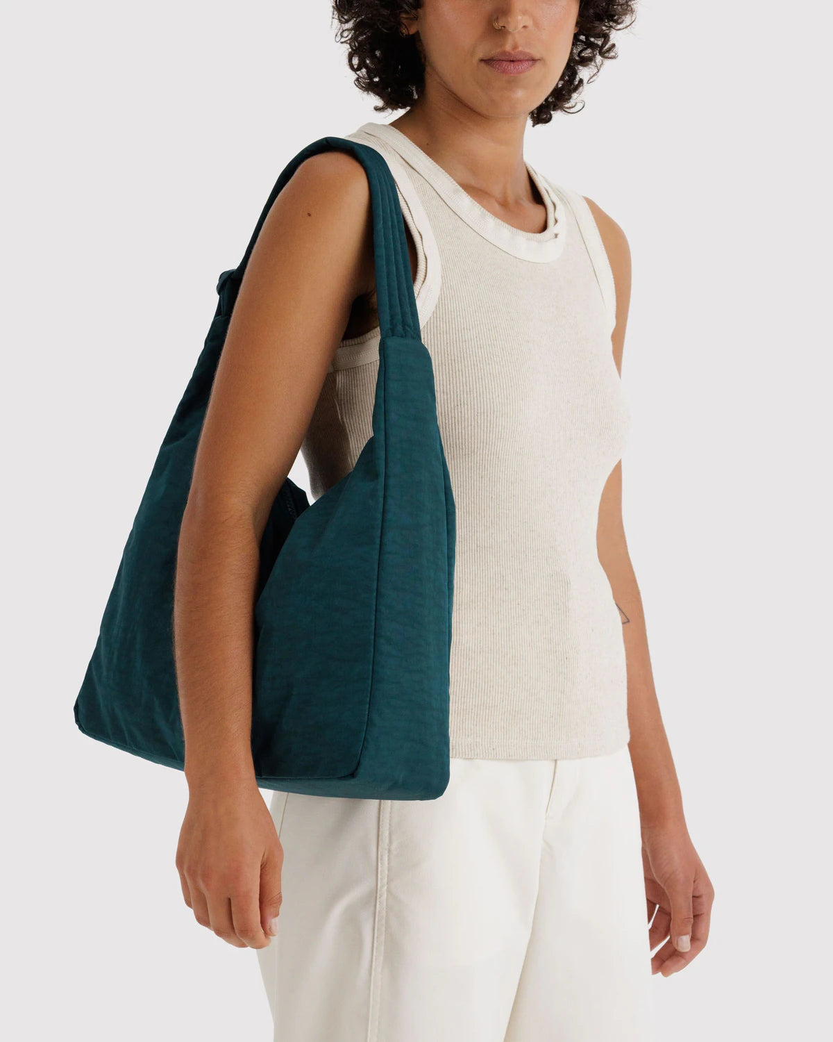 Nylon Shoulder Bag- Deep Sea