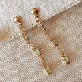 18k GF Opal Drop Earrings
