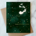 Santa Sleigh Holiday Card