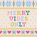Merry Vibes Only Cocktail Napkins