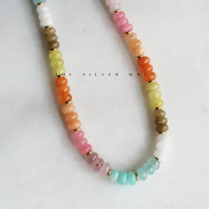 Stone Candy Necklace 19"