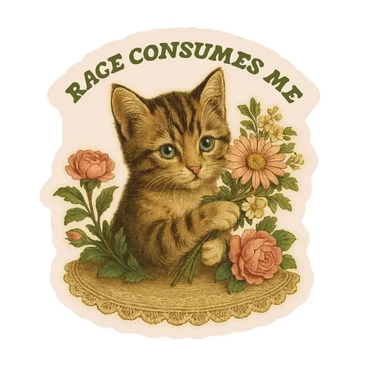 Feisty Kitty Cat Sticker