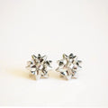 Holiday Bow Earrings- Single - Silver