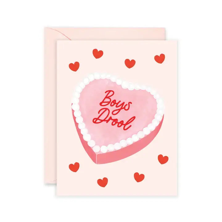 Boys Drool Cake Card