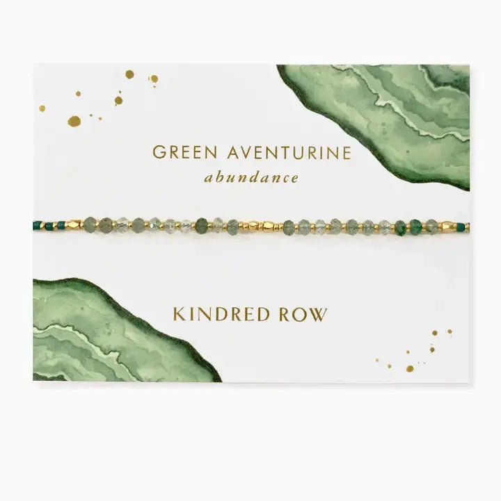 Green Aventurine Gemstone Stacking Bracelet