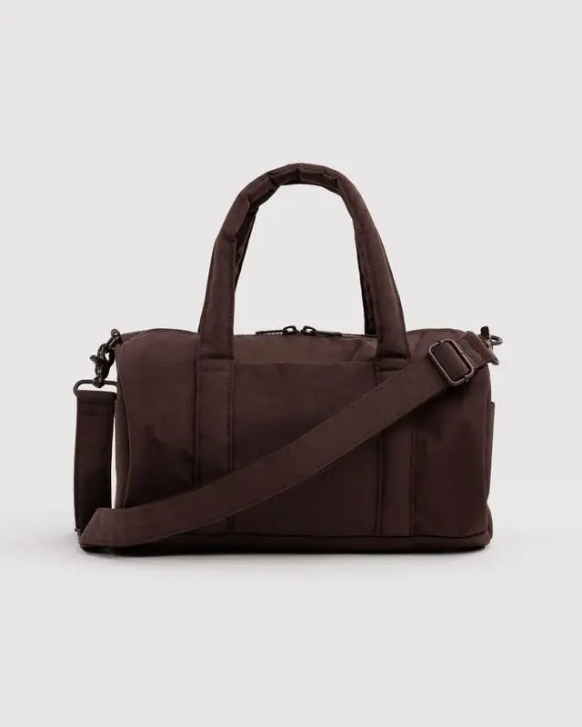Nylon Duffle Bag - Coffee