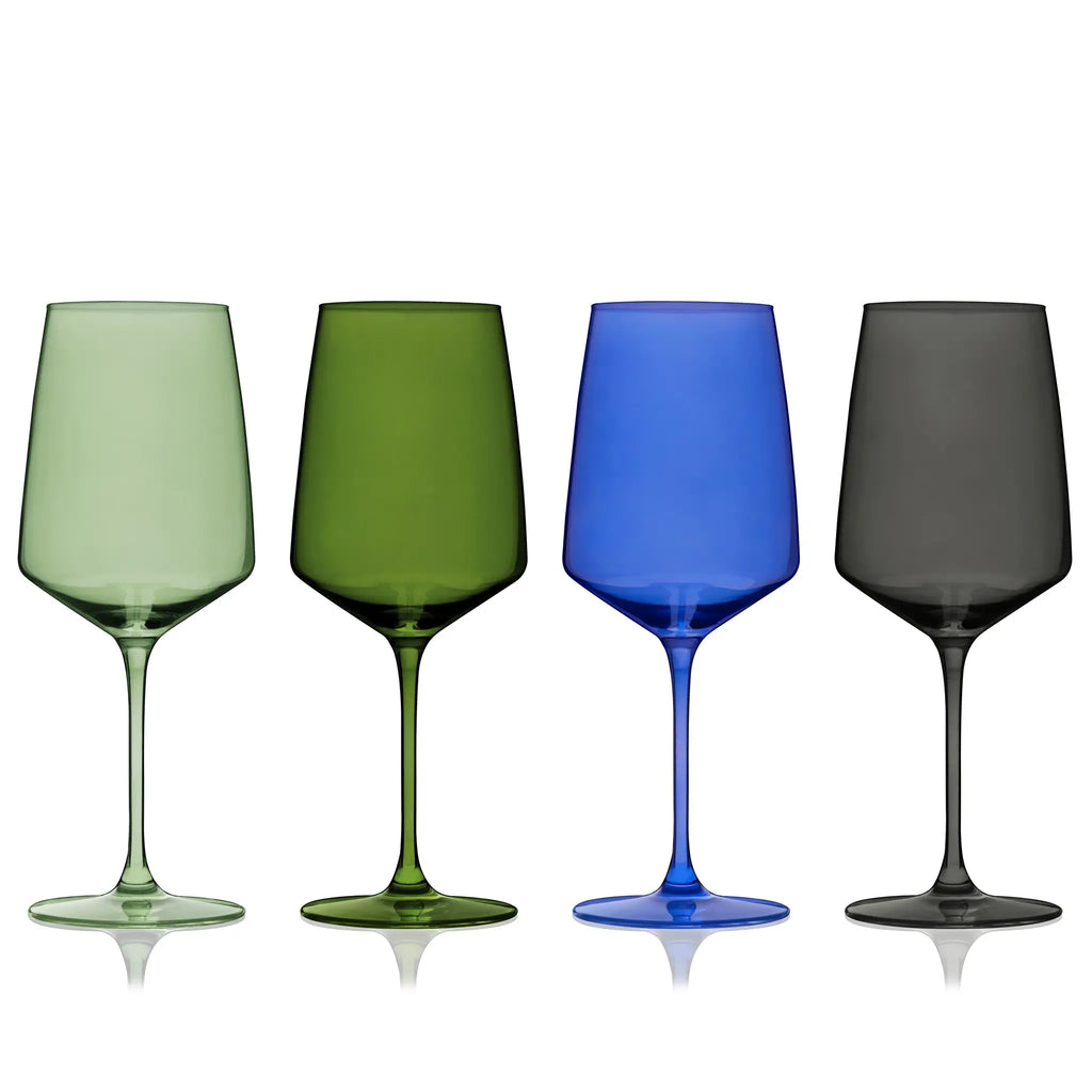 Seaside Noveau Reserve Crystal Wine Glasses (Set of 4)