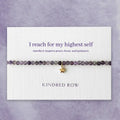 Amethyst Star Affirmation Charm Bracelet