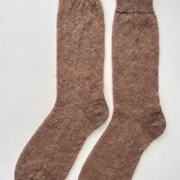 Mohair Veil Socks- Mocha