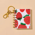 Mini Notebook Charm- Strawberry