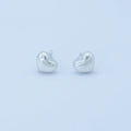 White Shell Pearl Heart Stud- S