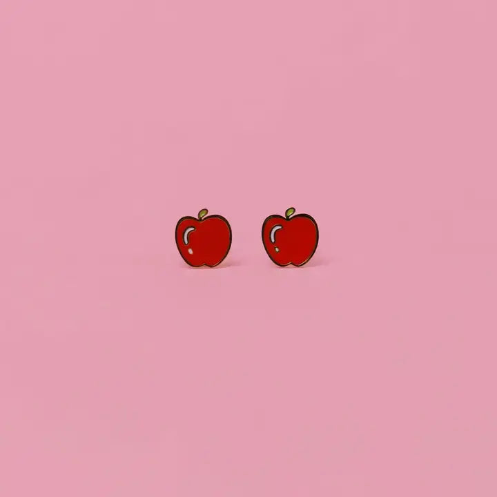 Kids Earrings: Apple
