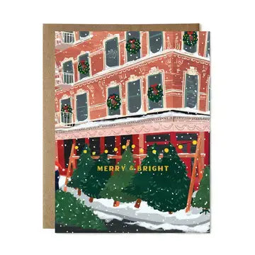 Merry & Bright Tree Corner Card
