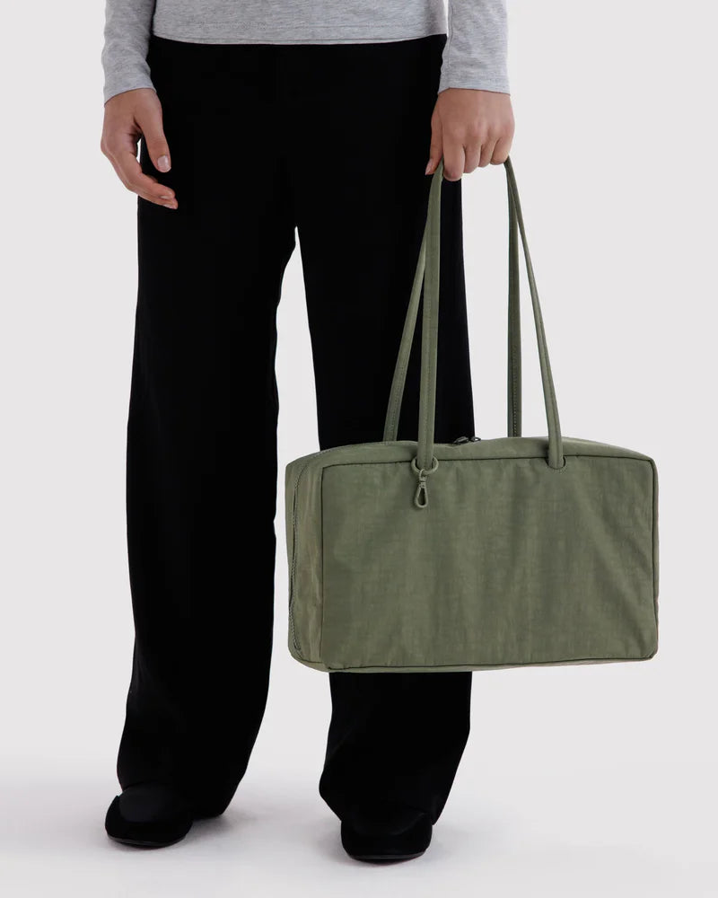 Medium Nylon Bowler Bag - Caper