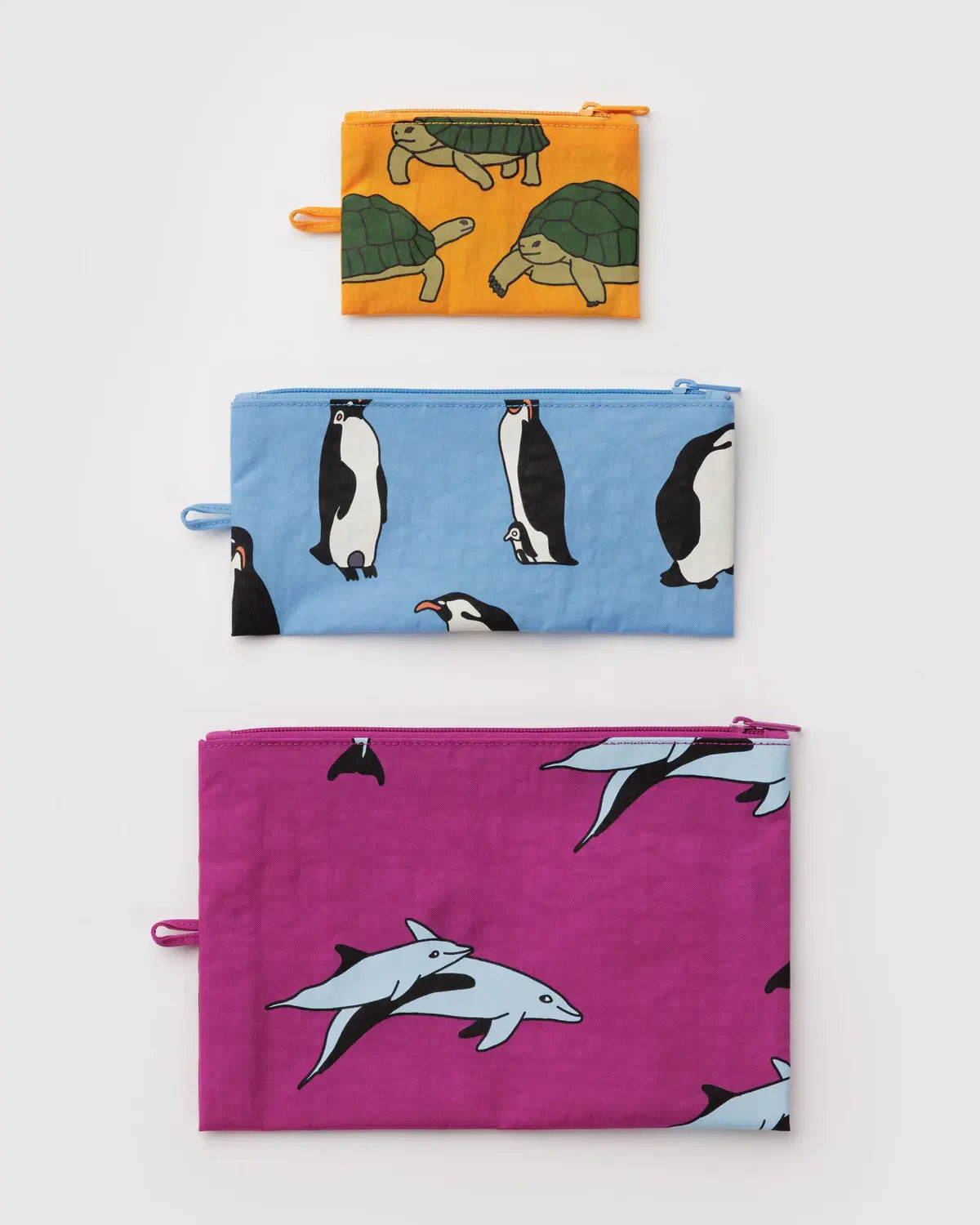 Flat Pouch Set- Vacation Animals