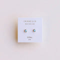 Simple Stud - Fire Opal