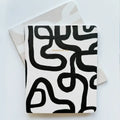 Black & White Squiggle Notebook Duo