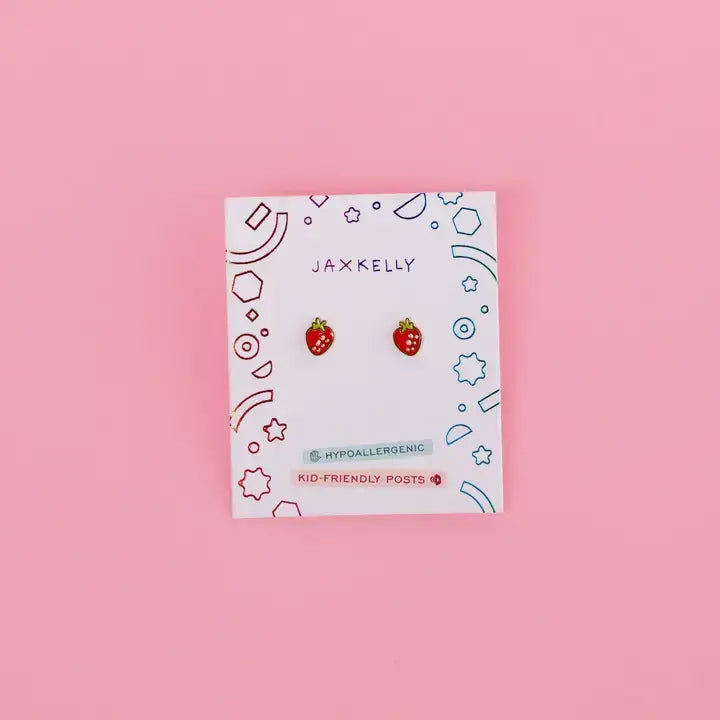 Kids Earrings: Strawberry