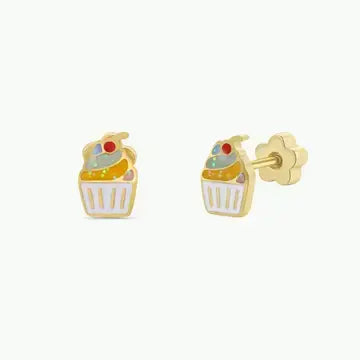 Kids Earrings: Cupcake