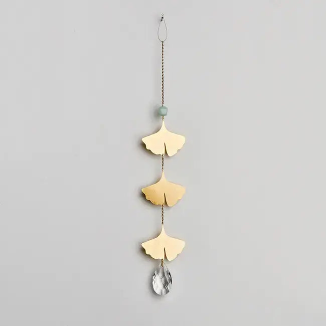 Suncatcher Botanical Leaf/Amazonite