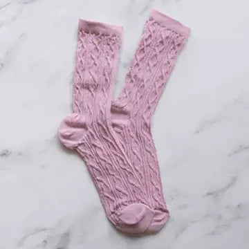 Carmen Twist Socks - Pink
