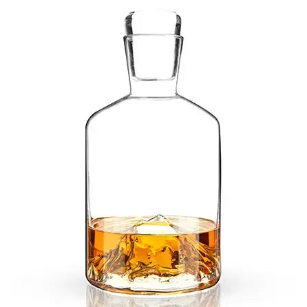 PNW Mountain Crystal Liquid Decanter