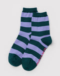 Crew Sock- Malachite Stripe