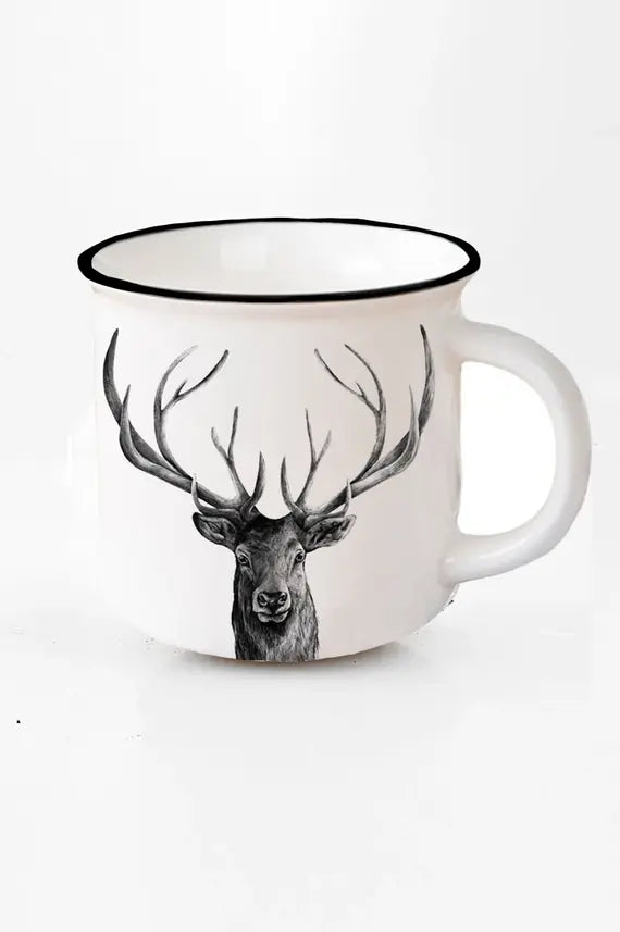 Artisan Deer Mug