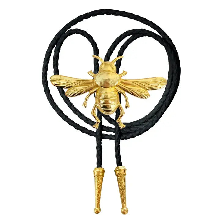 Bumblebee Bolo Tie - Black