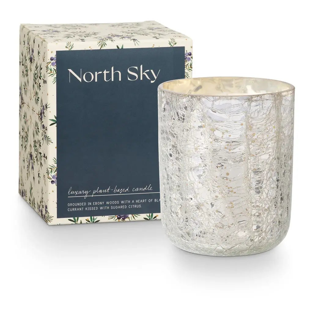 North Sky Small Boxed Crackle Glass